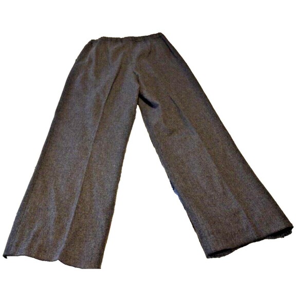 Vintage Womens Pendleton Grey Virgin Wool Pants Slacks Size 12 Made in the USA - Picture 2 of 7